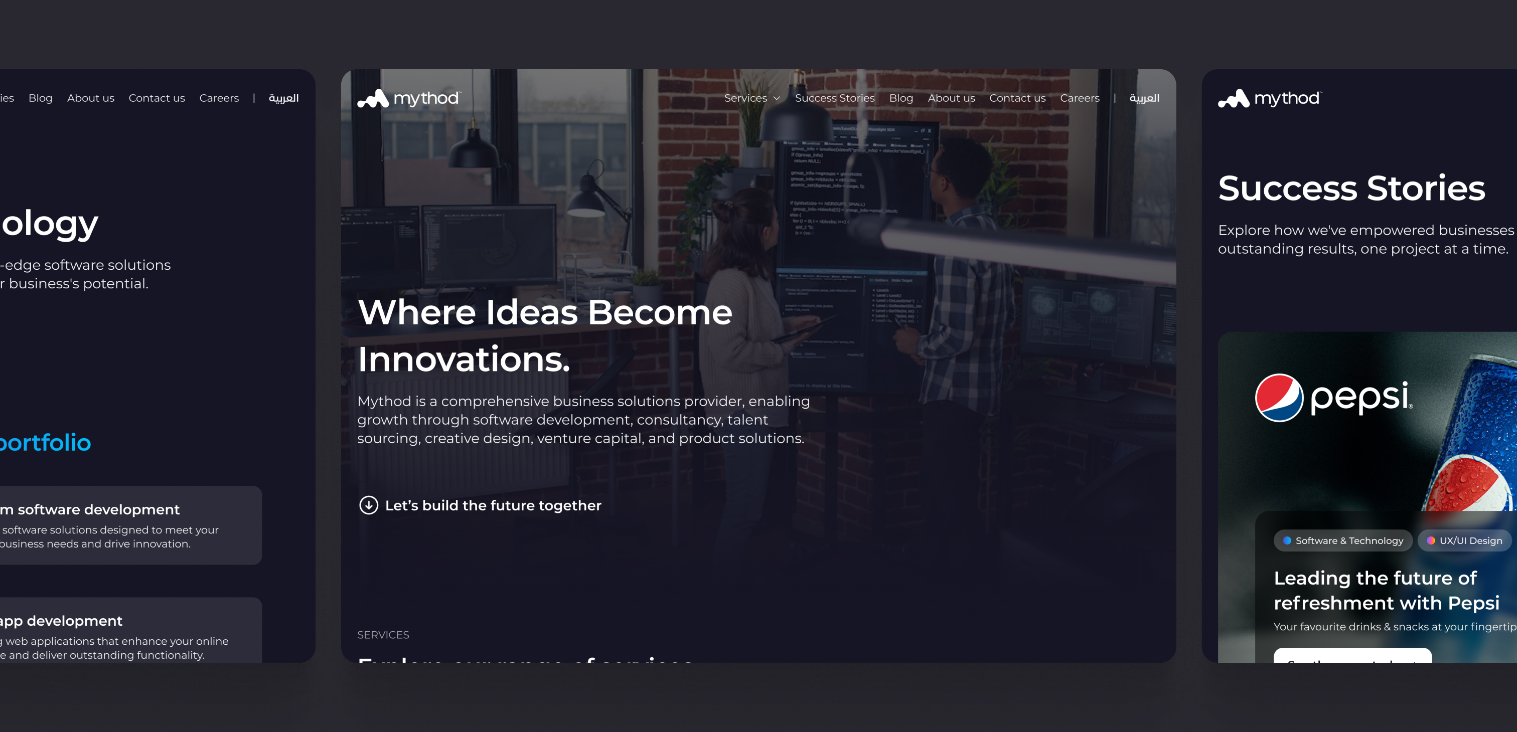 Vista previa del proyecto Mythod Brand