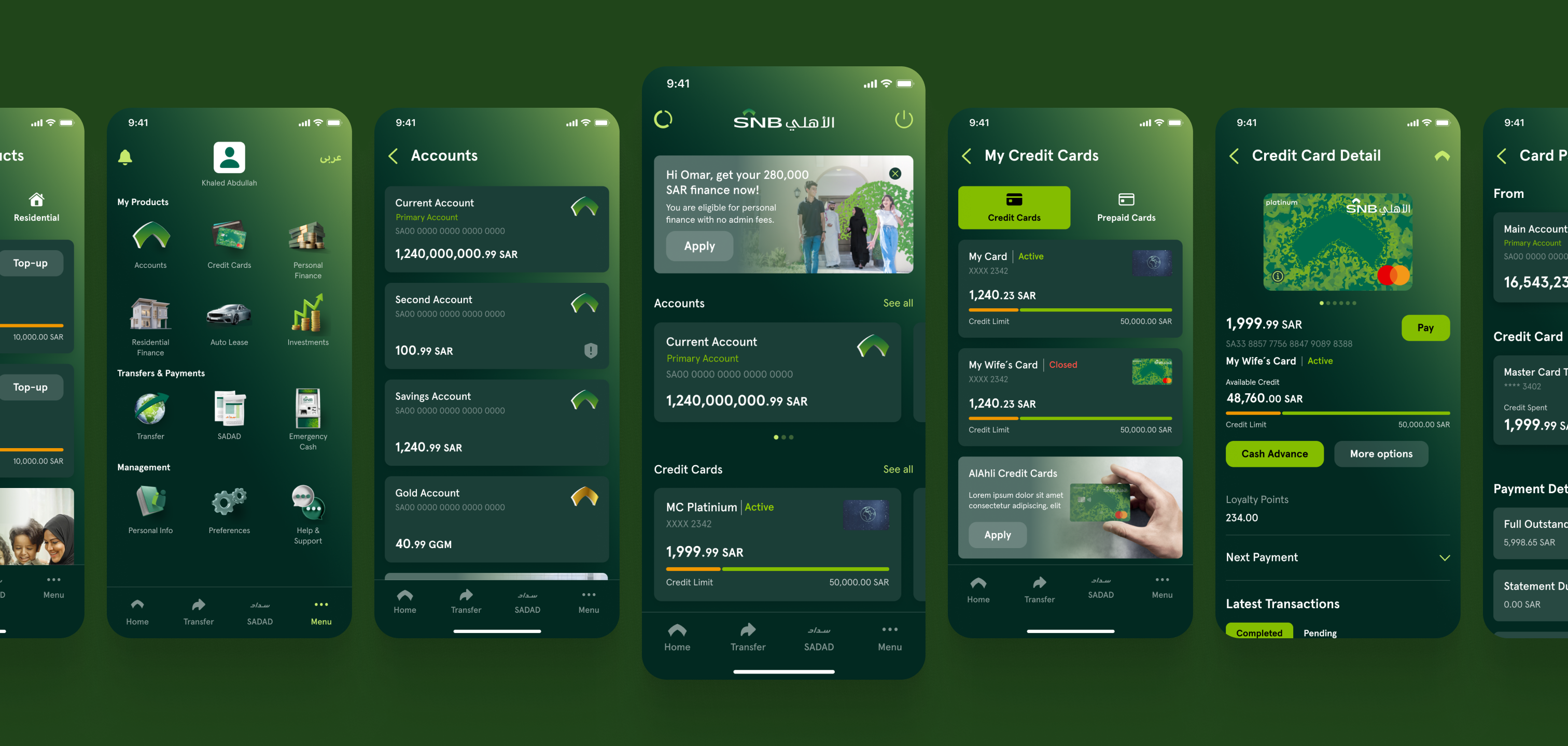 Vista previa del proyecto SNB Retail App